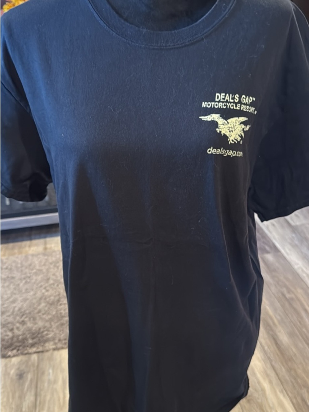 Black Motorcycle Resort Logo Tee
